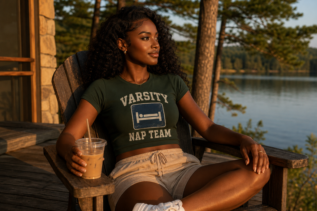 Varsity Nap Team - Baby Tee