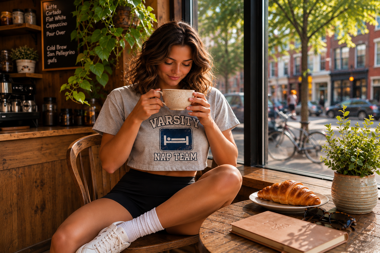 Varsity Nap Team - Crop Tee