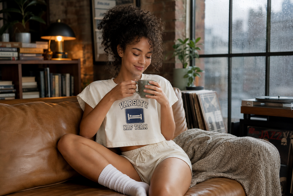 Varsity Nap Team - Crop Tee