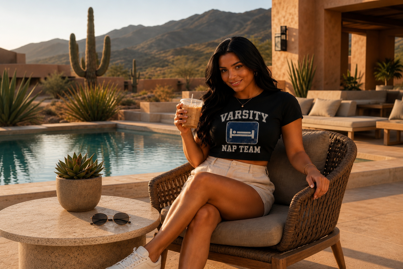 Varsity Nap Team - Crop Tee