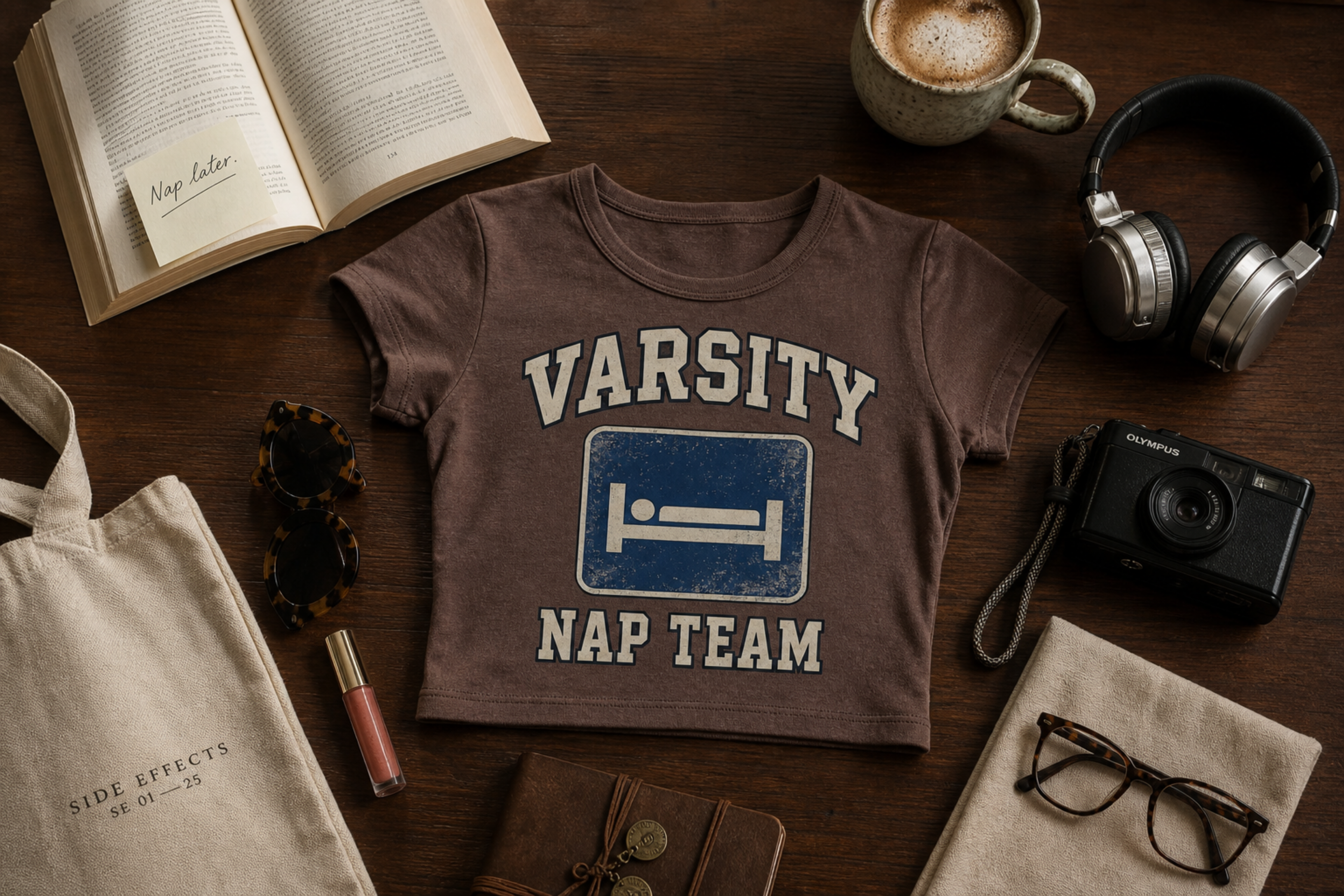 Varsity Nap Team - Baby Tee